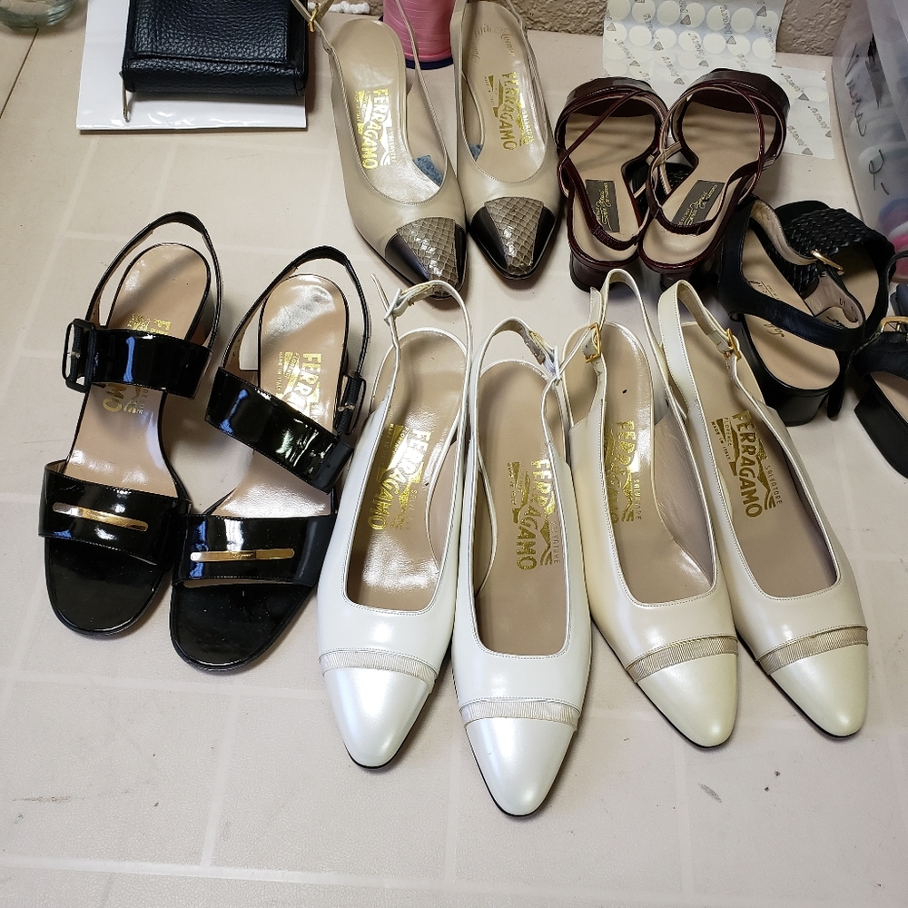 6 pair dress shoes size 7